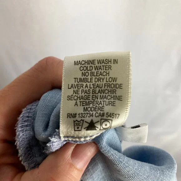 ANTHROPOLOGIE Cloth & Stone Laguna Blue Chambray Halter Romper - Picture 13 of 13